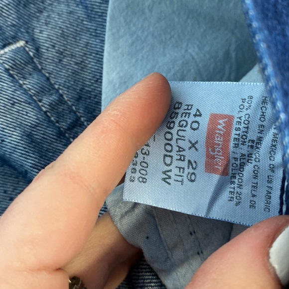 mens wrangler jeans size 40 x 29 - Picture 2 of 4